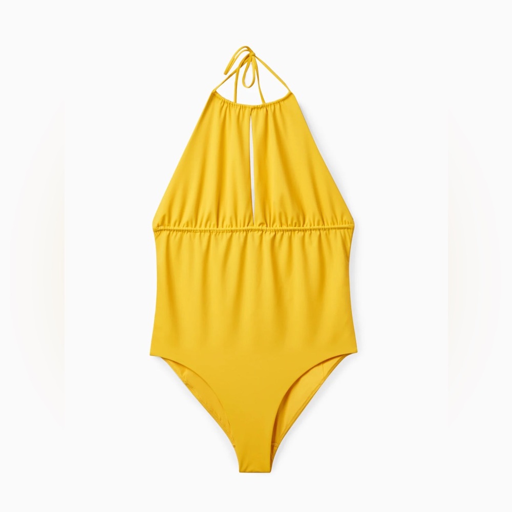 Cos OPEN-BACK GATHERED SWIMSUIT